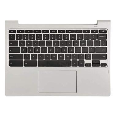 Imagem de Substituição para Lenovo 11" C330 Chromebook Laptop Capa superior Apoio de palmeiras Teclado Touchpad Montagem Parte 5CB0S72816 Capa superior branca