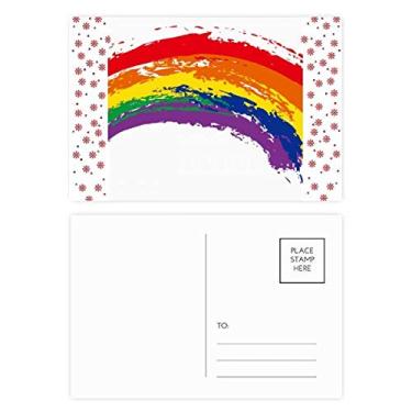 Imagem de LGBT Arco-íris Gay Lésbica Transgênero Natal Flor Celebração Cartão postal Bênção