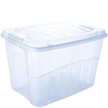 Imagem de Caixa Organizadora Em Plastico Transparente Gran Box 56L - Plasutil