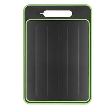 Imagem de Tábua de corte de descongelamento, tábua de descongelamento de 14,4 x 9,8 pol., bandeja de descongelamento multifuncional tábua de corte descongelamento rápido liga de alumínio tinta spray de dup