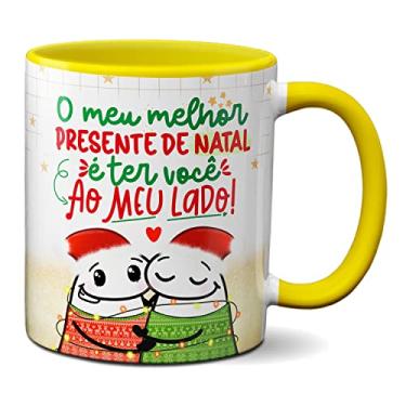 Imagem de Caneca Natal Flork Melhor Presente é Você ao Meu Lado (Amarela)