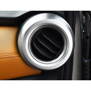 Imagem de JIERS Para Nissan Kicks 2016-2018, acabamento de moldura de saída de ar lateral interior fosco ABS acessórios de carro 2 peças