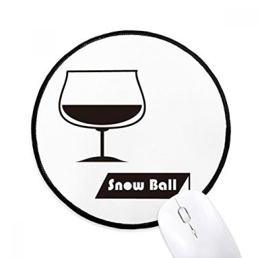 Imagem de Coquetel de bola de neve com seu copo, mouse pad de mesa para escritório e computador