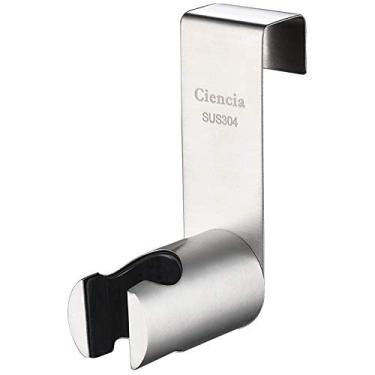 Imagem de Tecmolog Suporte para Bidé de Sanita e Pulverizador de Aço Inoxidável Suporte de Gancho para Chuveiro de Mão Pulverizador de bidé de Sanita, Níquel Escovado, ST19A