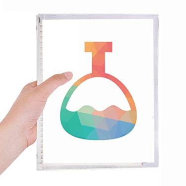 Imagem de Caderno com estampa de garrafa de cone, desenho animado, estampa química, folhas soltas, diário recarregável, papelaria