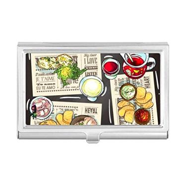 Imagem de Porta-cartões Gourmet Bar Sopa Lemonada Porta-cartões de visita