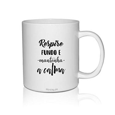 Imagem de Kit 2 Canecas Brancas Personalizadas para Home Office Manter a Calma