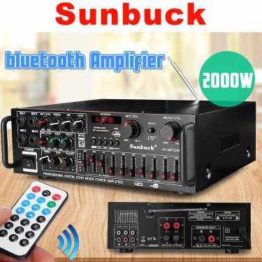 Imagem de Sunbuck-amplificador de alta fidelidade para áudio  bluetooth  alto desempenho  com subwoofer