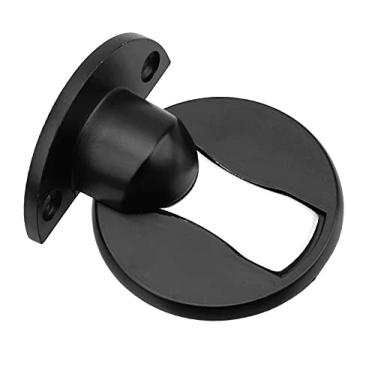 Imagem de Batente Trava Porta Fixador E Prendedor Invisível Ímã Magnético (PRETO)