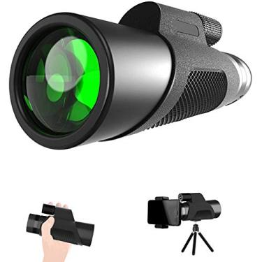 Imagem de Telescópio Monocular 12X50 de alta ampliação telescópio portátil de alta definição, prisma BAK4 à prova d'água e antiembaçante, adequado para observação de pássaros, concertos e caminhadas