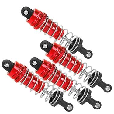 Imagem de LZKW Óleo amortecedor de controle remoto, liga de alumínio RC para carros MN86 MN86S MN86K MN86KS 1/12 RC (vermelho)