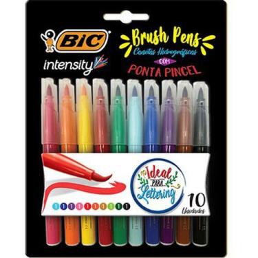 Imagem de Caneta Brush Pen Intensity 10 Cores Bic