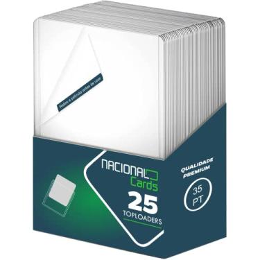 Imagem de Toploader Premium com Película Protetora para Card Game Basquete Futebol Photocard 3x4 (35pt) com 25 unidades - Nacional Cards