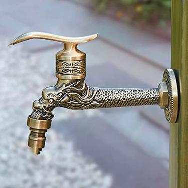 Imagem de Torneira De Animal Antigo Para Exterior, Torneira Decorativa De Latão Maciço, Torneira De Torneira De Água Exterior Exclusiva Torneira De Jardim Com Design De Pássaro Bonito, Adequada Para Jardim,