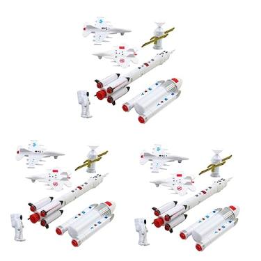 Imagem de ibasenice 3 Conjuntos 7 Unidades modelo de aeronave brinquedos para crianças modelos de aeronaves crianças + brinquedos modelo de aviação modelo de avião satélite universo
