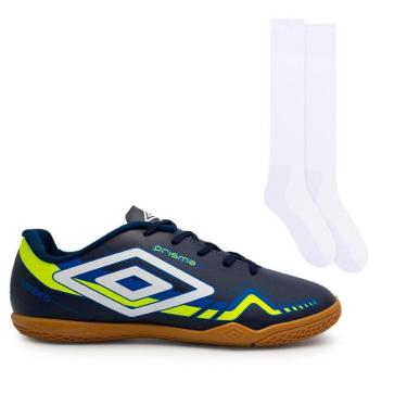 Imagem de Chuteira Futsal Umbro Prisma+Meião Color Sports De Futebol 4171.006