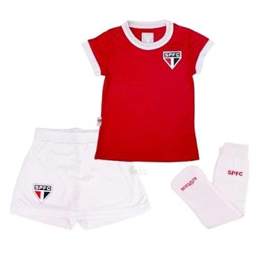 Imagem de Uniforme Infantil São Paulo Artilheira Feminino Oficial