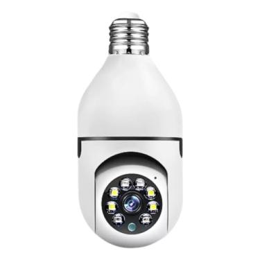 Imagem de Câmera de Segurança Lâmpada IP Wi-fi 360 Infravermelho Full HD Luz Branca Forte Resistente a àgua IP66 Soquete E27 Rastreamento de Movimento Com Alarme