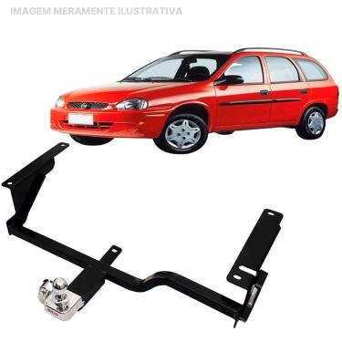 Imagem de Engate Reboque Rabicho Fixo Corsa Wagon 1999 a 2004 600Kg