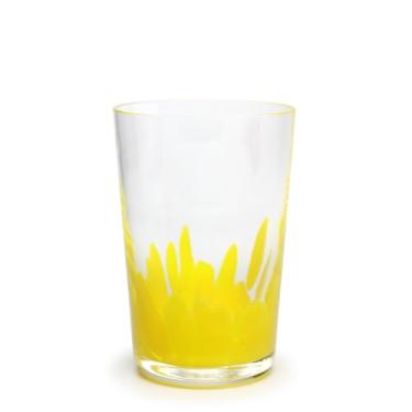 Imagem de Copo Multicor Amarelo Leitoso Murano Cristais Cadoro