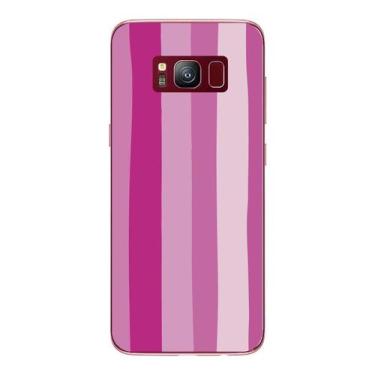 Imagem de Capa Case Capinha Samsung Galaxy  S8 Arco Iris Rosa - Showcase