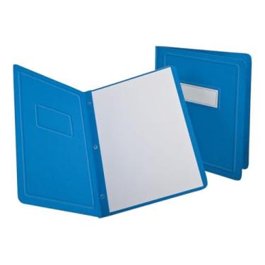 Imagem de Oxford Capas de relatório frontal de painel de título e borda, azul claro, tamanho carta, 25 por caixa, (52501EE)