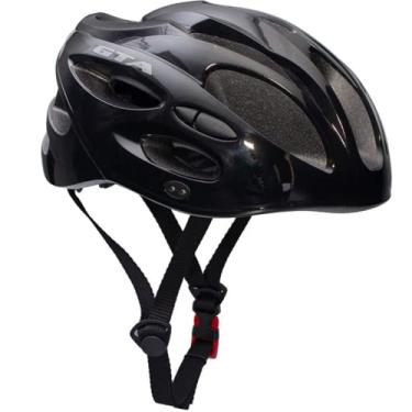 Imagem de Capacete Bike Ciclismo Masculino Feminino Com Led Pisca MTB (Large, Preto)
