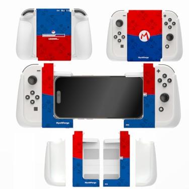 Imagem de MystiForge Comfort Joy-con Grip for Switch/Switch OLED, Ergonomic 3-in-1 Grip and Holder for iPhone/Joycon/iOS, for Arcade, MFi, PS Remote Play, Xbox Game Pass, Call of Duty, Genshin Impact&More