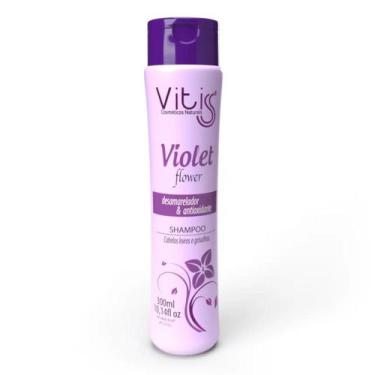 Imagem de Shampoo Desamarelador Violet Flowers 300 Ml - Vitiss Cosméticos - Desa