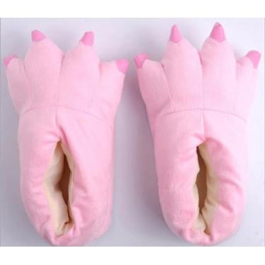 Imagem de Pantufa 3d Garra Sapatinho Macio Animais