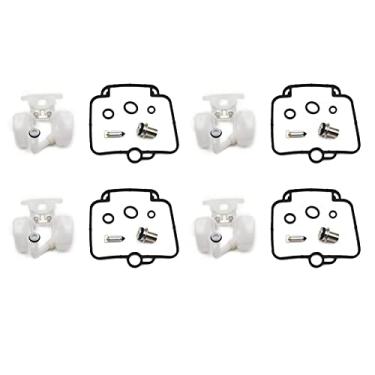 Imagem de Kit de reparo de carburador peças de junta flutuante de copo de óleo para Suzuki GS500E 89-00 GS500 GS 500 E GSX1100G 91-93 GSX1100 GSX 1100 G (Cor: 4 conjuntos)