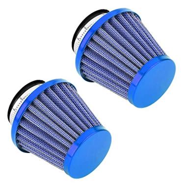 Imagem de ESUPPORT 2 peças de filtro de admissão de ar azul para motocicleta filtro automático de entrada de ar frio 48 mm 49 mm 50 mm braçadeira GY6 50cc 90cc 110cc 125cc Dirt Pit Bike Scooter