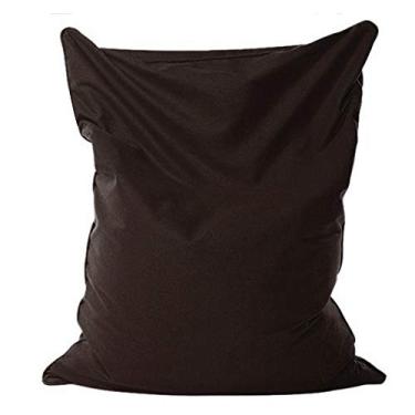 Imagem de QIROG Saco de feijão preguiçoso tecido sofás espreguiçadeira pufe puff sofá tatami sala de estar móveis divisor 140x110c-pedra_marrom