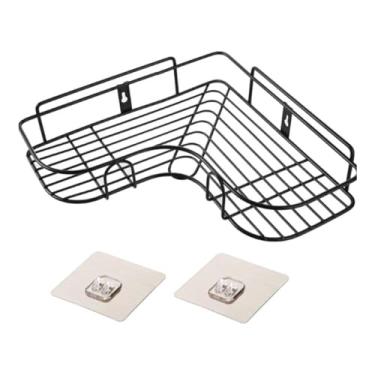 Imagem de Suporte Prateleira Porta Shampoo de Canto Com Adesivo Organizador Multiuso