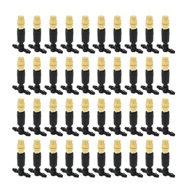 Imagem de EATAKWARD Bocal de atomização de 3 vias com conector de irrigação por gotejamento, bocal de irrigação para tubos de gotejamento de 0,6 cm, bicos de nebulização de latão para jardins, irrigação,