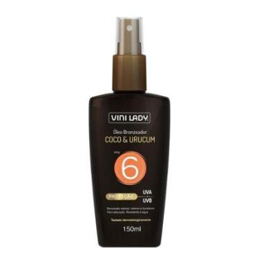 Imagem de Óleo Bronzeador Coco e Urucum FPS6 150ml Vini Lady-Unissex