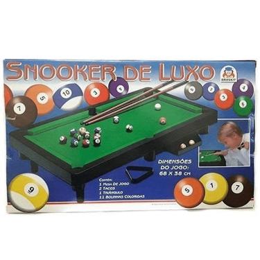 Imagem de Mini Mesa De Sinuca Infantil Snooker De Luxo Braskit