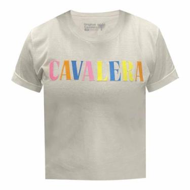 Imagem de Camiseta Cavalera Feminina Folded Sleeves Off White