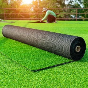 Imagem de DAICHAOLU Gramado artificial 1 m x 10 m, 2 cm altura de grama tapete interno e externo tapete de grama sintética tapete para animais de estimação grama falsa