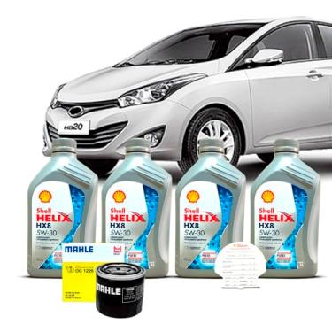 Imagem de Kit Troca de Oleo 5w30 e Filtro Hyundai HB20 1.6 16V 2012 A 2015