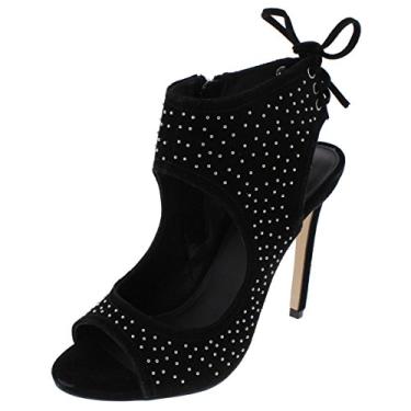 Imagem de Steve Madden Sandália feminina de salto Seth, Preto Multi, 7.5
