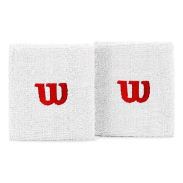 Imagem de Munhequeira Wilson Média Azul Branco - 1 Par