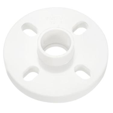 Imagem de YOKIVE Encaixe de tubo de PVC, conector de acoplamento de soquete de flange, ótimo para banheiro, cozinha, pia (branco, 32 mm/1,26")