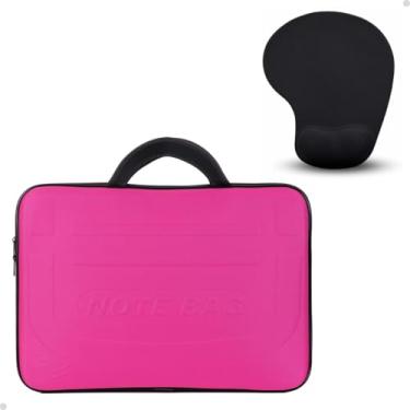 Imagem de Capa Protetora Para Notebook Mouse Pad Com Descanso De Pulso Para o Dia A Dia (Rosa, 15,6")
