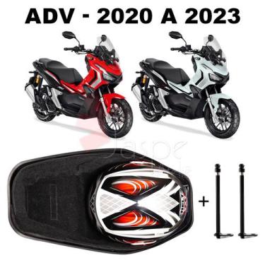 Imagem de Forração Honda ADV 150 Baú Forro Preto Scooter + 2 Antena - Jaspe Atel