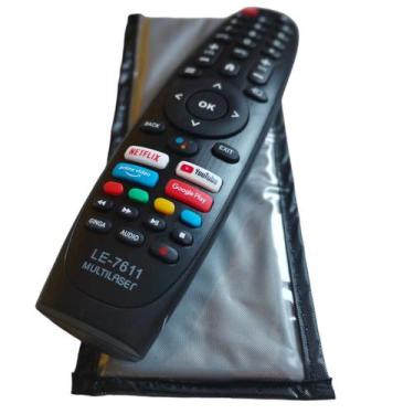 Imagem de Controle Remoto para Tv Multilaser 4k Tl042 Tl46 + Capa Proteção