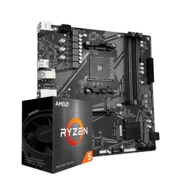 Imagem de Kit Upgrade AMD Ryzen 5 5600G Placa Mãe B550M DDR4 - Alligator Shop