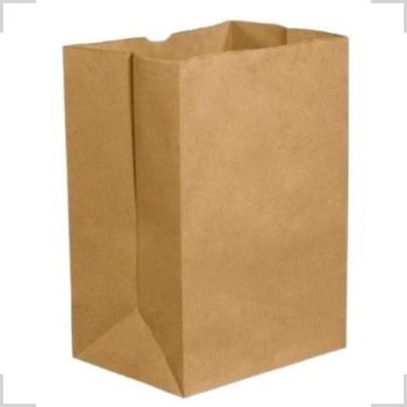 Imagem de Saco De Papel Kraft De Delivery Sos Liso Gg C/50 - SACO KRAFT + MONO