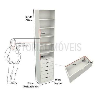 Imagem de Armário Colmeia Mirela M37 100% Mdf (closet Lojas Roupeiro) - VETORIAL