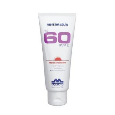 Imagem de Creme Protetor Solar Fator Fps 60 Bisnaga 120g Mavaro